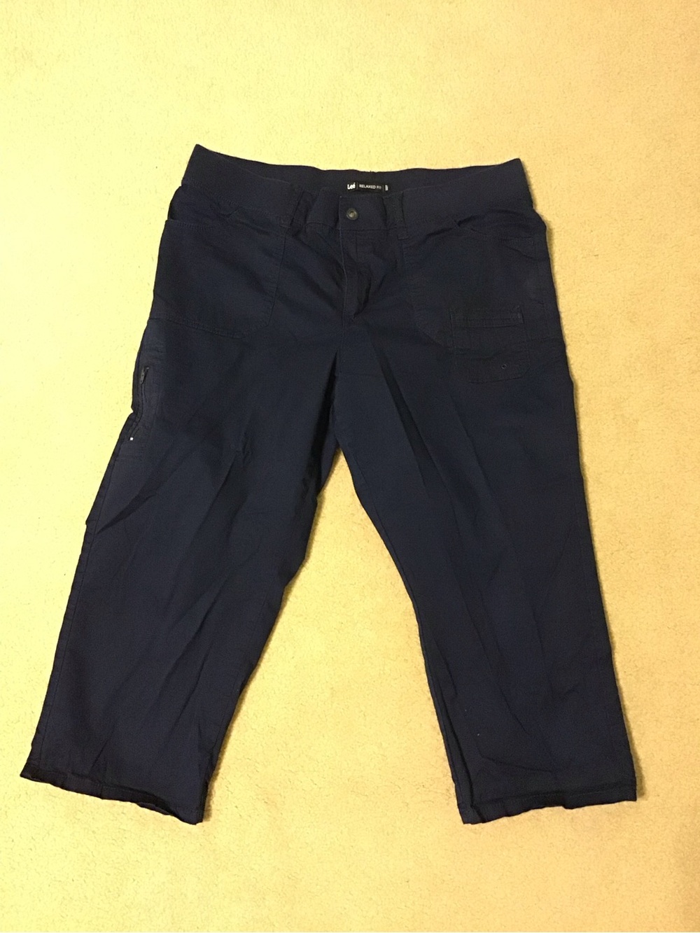 Navy Capris - Lee Relax fit